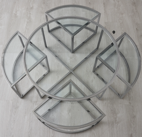 Angelica Luxe Glass Top Coffee Table Angelica Luxe Glass Top Coffee Table