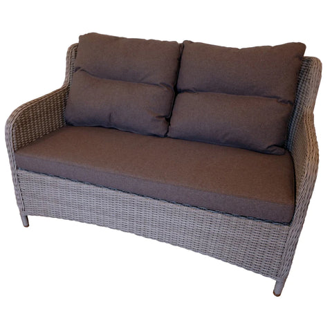 MONT ALBERT - Elegant 4 Seater Wicker Rectangle Coffee Table Lounge Set