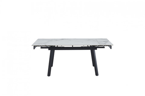 Coral Extension Dining Table Bentley White Ceramic