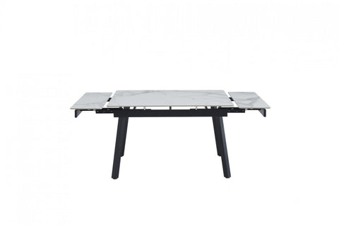 Coral Extension Dining Table Bentley White Ceramic