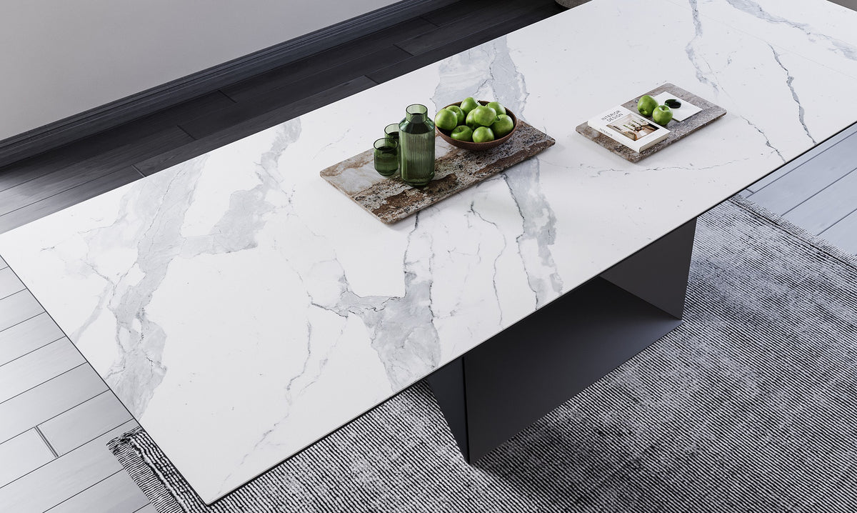 Symphony Fixed Dining Table Marmo Ceramic