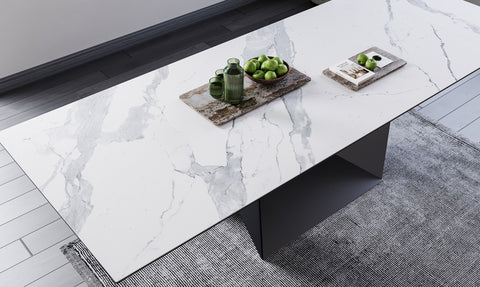 Symphony Fixed Dining Table Marmo Ceramic