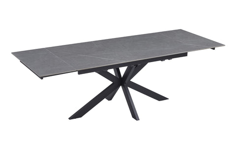 Newcastle Extension Dining Table Bulgarian Grey Ceramic