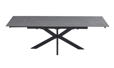 Newcastle Extension Dining Table Bulgarian Grey Ceramic