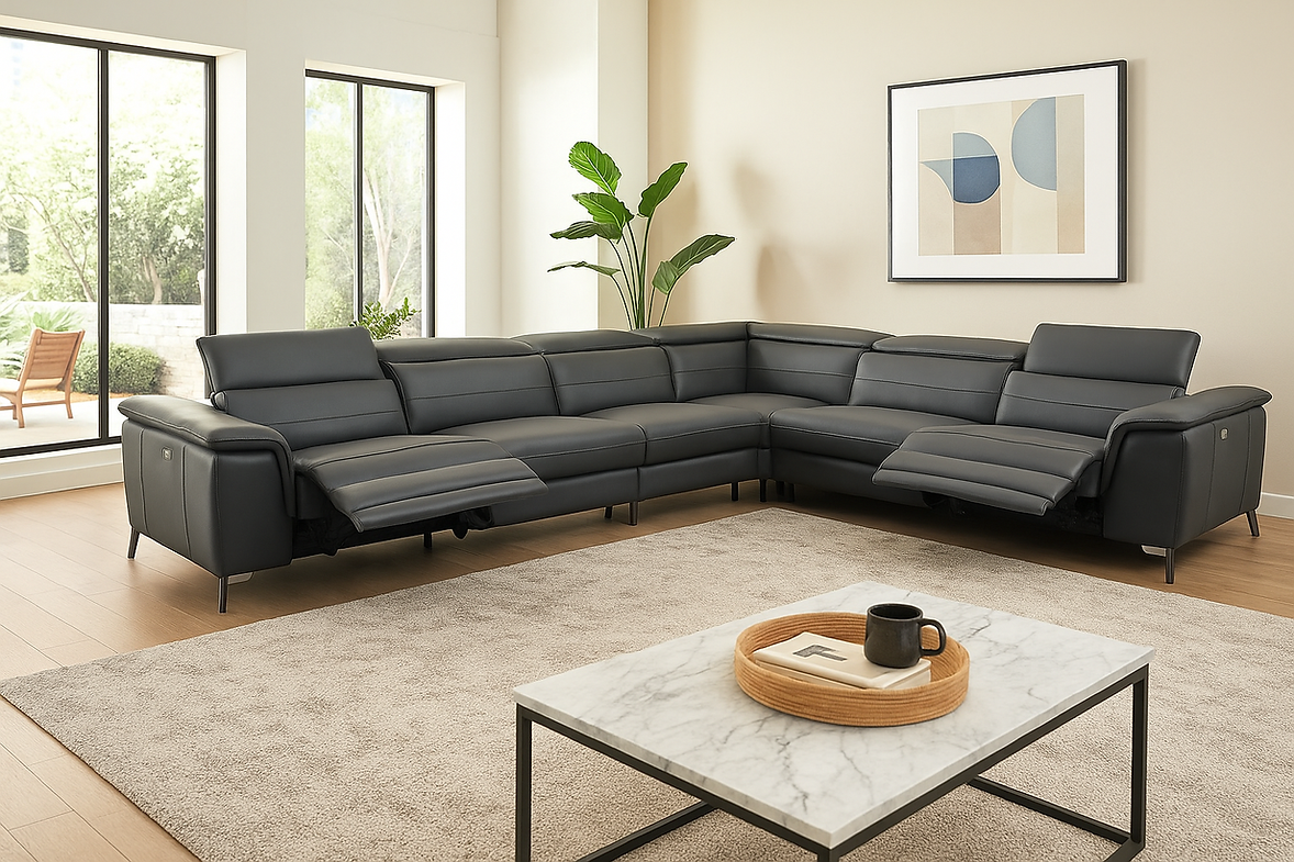 Zeta Large recliner Corner lounge