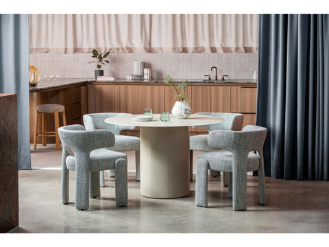 GENEVA DINING CHAIR BLUE GREY