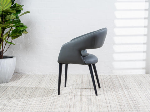 LONDON DINING CHAIR CHARCOAL