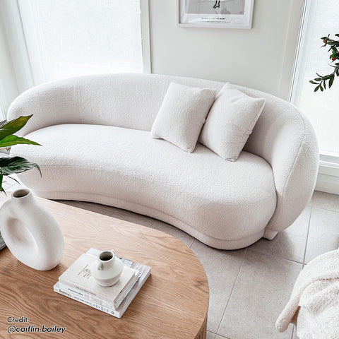 IBIZA Boucle Fabric 2.5 Seater Sofa