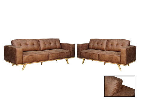Wilson 2.5 + 2 sofa Brown