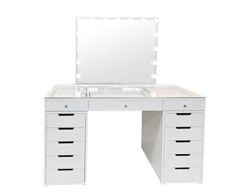 Vanity Mirror and Desk Set