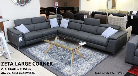 Zeta Large recliner Corner lounge