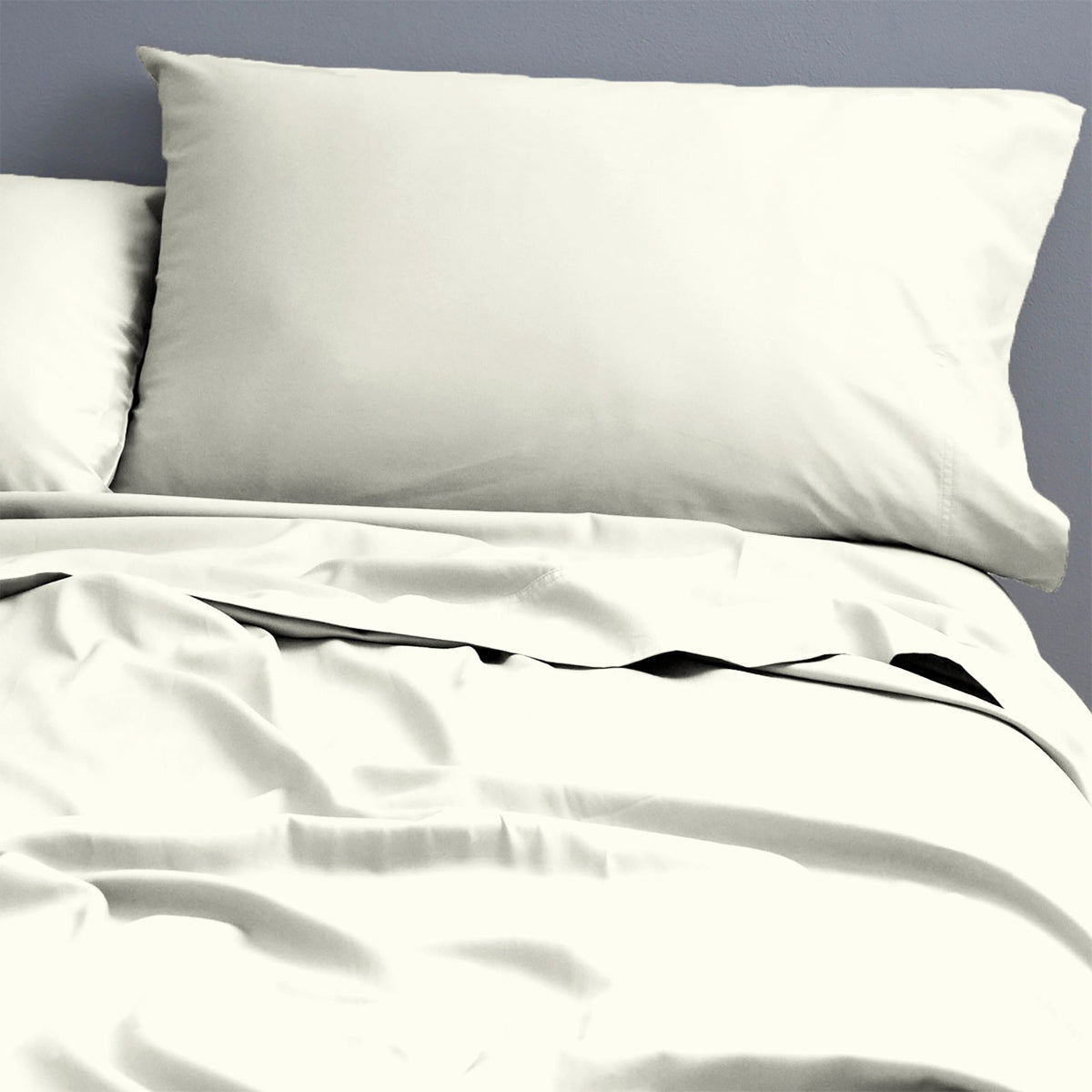 Park Avenue 500 Thread Count Natural Cotton Sheet Set Queen Ivory