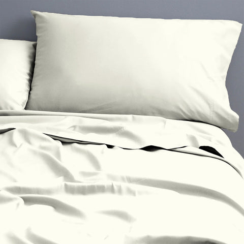 Park Avenue 500 Thread Count Natural Cotton Sheet Set Queen Ivory