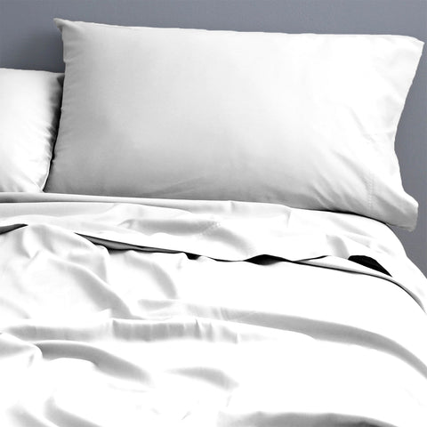 Park Avenue 500 Thread Count Natural Cotton Sheet Set Single White
