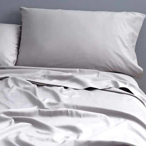 Park Avenue 500 Thread Count Natural Cotton Sheet Set Single Silver