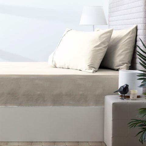 Park Avenue 500 Thread Count Natural Cotton Combo Set King Ivory