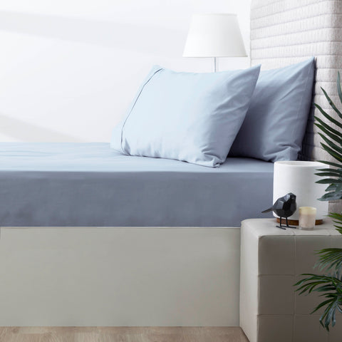 Park Avenue 500 Thread Count Natural Cotton Combo Set Queen Duck Egg