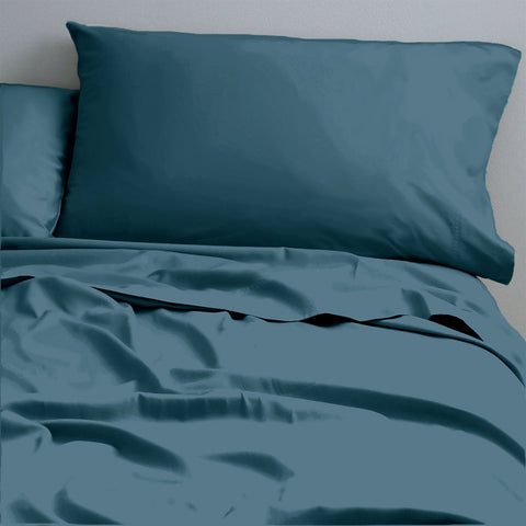 Park Avenue 500 Thread Count Natural Cotton Sheet Set Double Teal