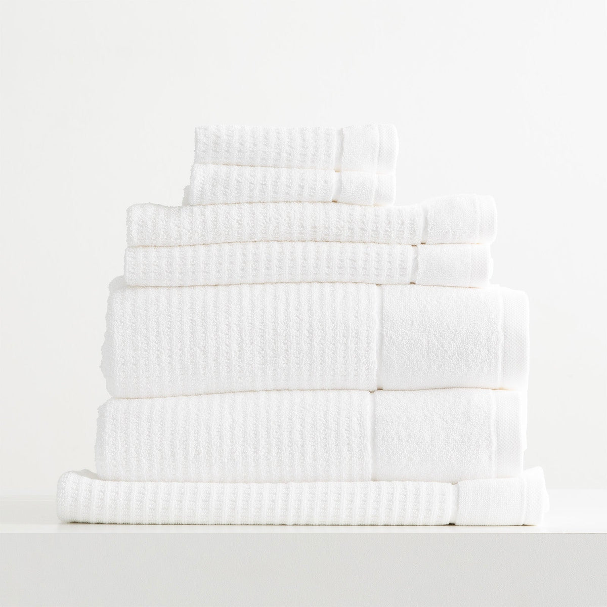 Renee Taylor Cambridge 650 GSM Textured 7 Piece Snow
