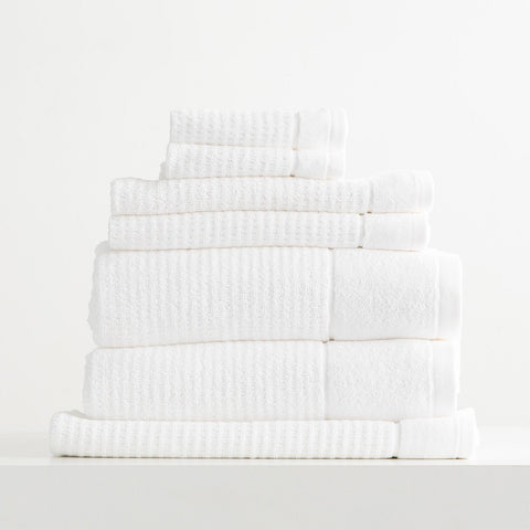 Renee Taylor Cambridge 650 GSM Textured 7 Piece Snow