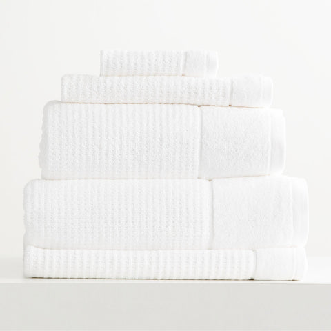 Renee Taylor Cambridge 650 GSM Textured 5 Piece pack Snow