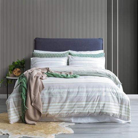 Park Avenue 175 GSM Egyptian Cotton Flannelette Quilt Cover Set King Bon Fire